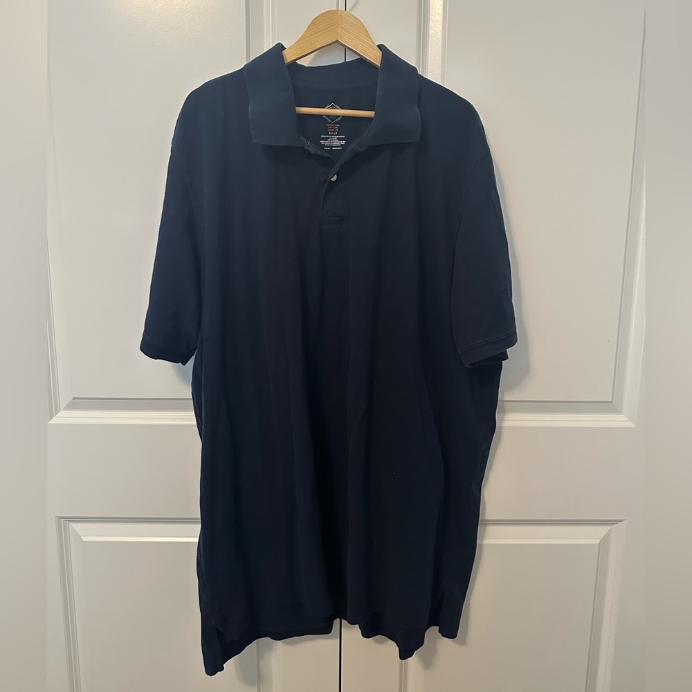 St. John’s Bay Men’s Navy Blue Polo - 3XLT